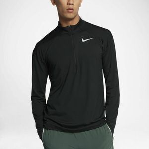 Nike Dry Fit Element Half Zip Running Top Medium Black